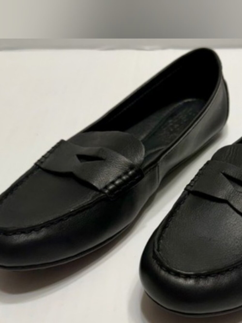 Born Classic Black Leather Penny Loafer Slip-on Driver Comfort Preppy Office